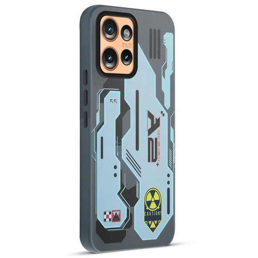 Mechanical Circuit Print Hard Back Cover For Motorola Moto Edge 50 5G