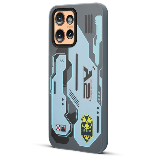 Mechanical Circuit Print Hard Back Cover For Motorola Moto Edge 50 5G