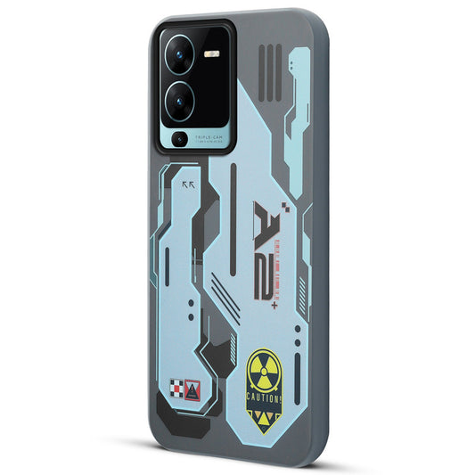 Mechanical Circuit Print Hard Back Cover For Vivo V25 Pro 5G