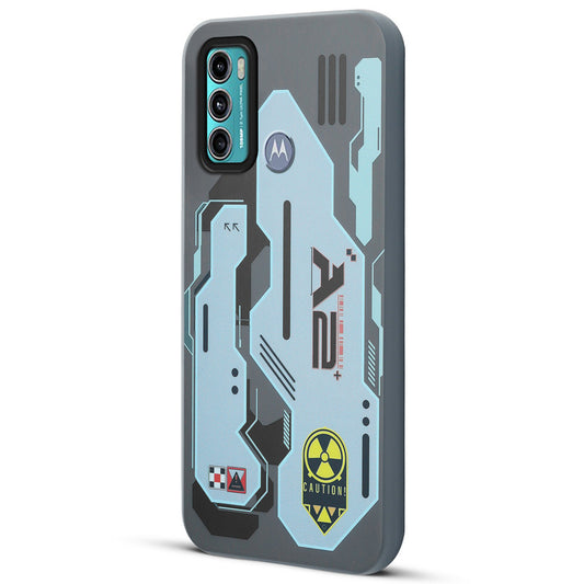 Mechanical Circuit Print Hard Back Cover For Motorola Moto G60