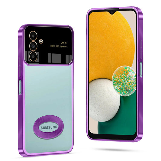 Clear Logo Cut Case with Raised Camera Guard for Samsung A04s