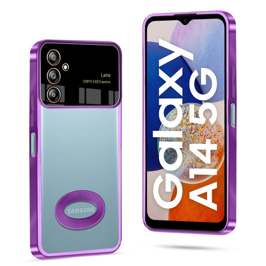 Clear Logo Cut Case with Raised Camera Guard for Samsung A14 5G