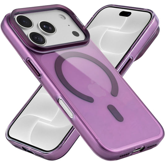 Scratch Resistant Transparent Hard Glossy MagSafe Case with Camera Protection & Metallic Buttons for Apple iphone 18 Pro Max
