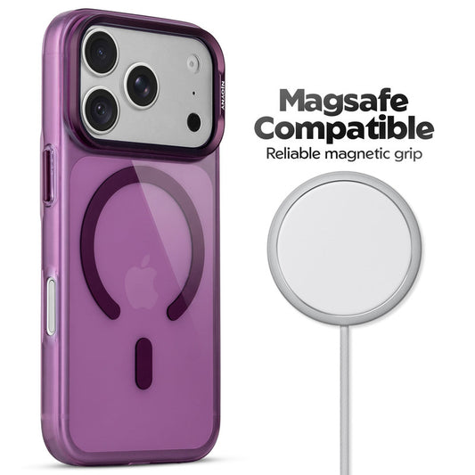 Scratch Resistant Transparent Hard Glossy MagSafe Case with Camera Protection & Metallic Buttons for Apple iPhone 18 Pro Max