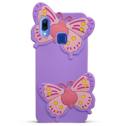 3D Vibrant Butterfly Silicone Phone Case For Vivo Y95