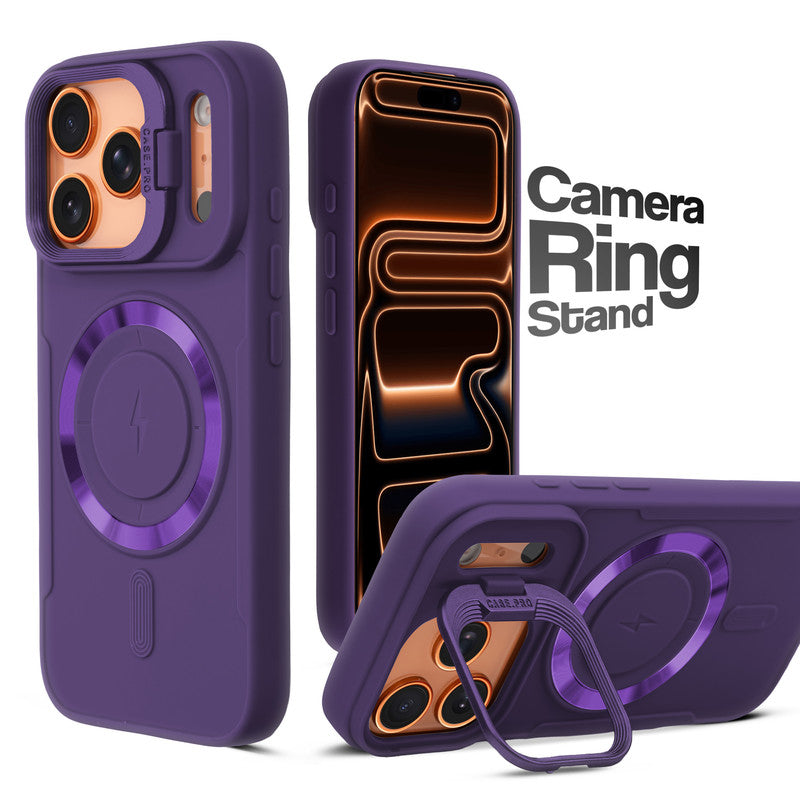 Flex Camera Ring Stand Case For Apple iPhone 17 Pro
