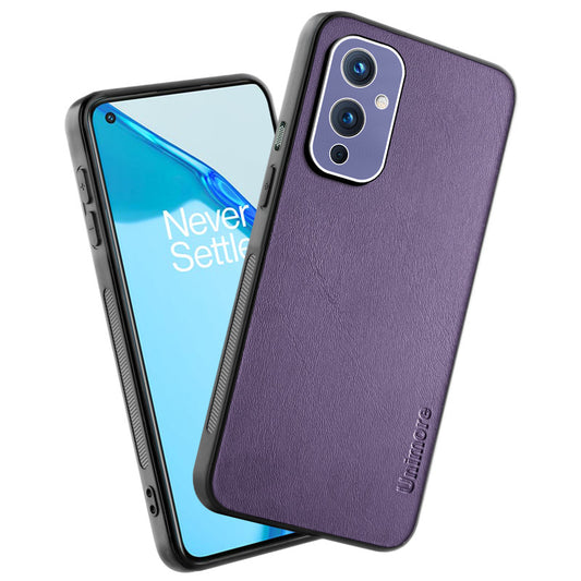 Unimore Leather Hard Case with Shiny Camera Protection For OnePlus 9 5G