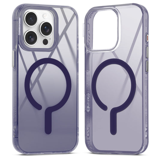 360° Air-Cushioned Protection Back Case For Apple iPhone 15 Pro Jelly Transparent MagSafe Compatible with Metal Finish Buttons