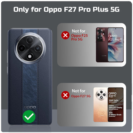 Crystal Clear Premium Case with Shiny Colorful Edges and Precise Cutouts for Oppo F27 Pro Plus 5G