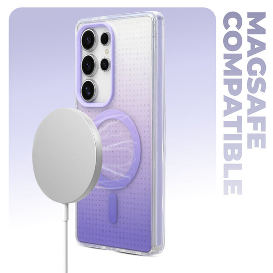 Stunning Dual Shade Starry MagSafe Hard Back Case for Samsung S23 Ultra 5G with Colourful Raised Camera Edges