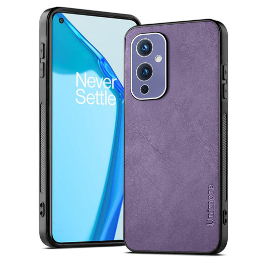 Unimore Leather Hard Case with Shiny Camera Protection For OnePlus 9 5G