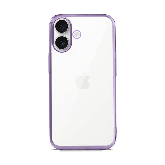 Crystal Clear Premium Shiny colorful Edges Hard Back Case For Apple iPhone 16