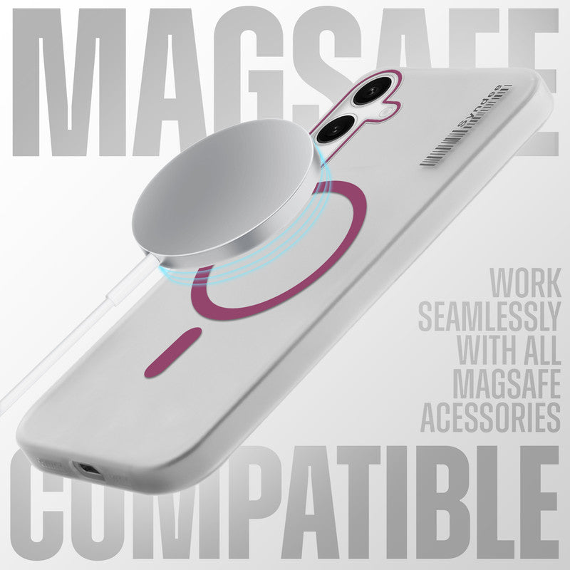 Frosted Sleek Matte Wireless Charging Support Back Cover Case For Samsung S24 5G With Raised Camera Protection