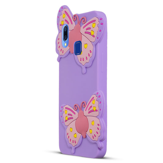 3D Vibrant Butterfly Silicone Phone Case For Vivo Y95