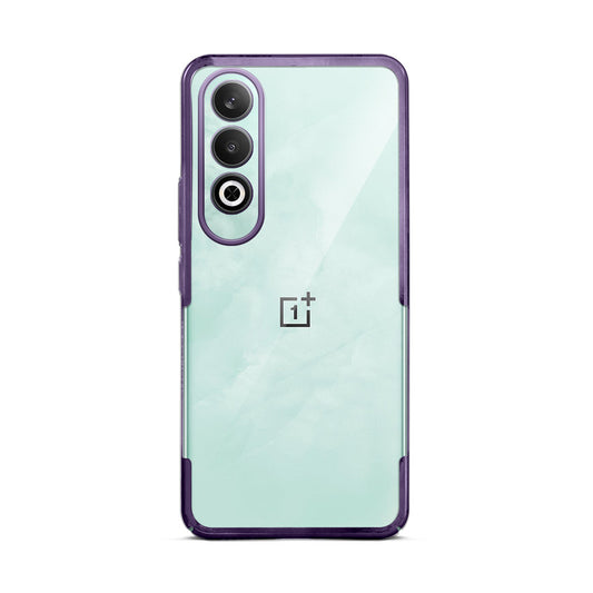 Crystal Clear Premium Case with Shiny Colorful Edges and Precise Cutouts for OnePlus Nord CE 4 5G
