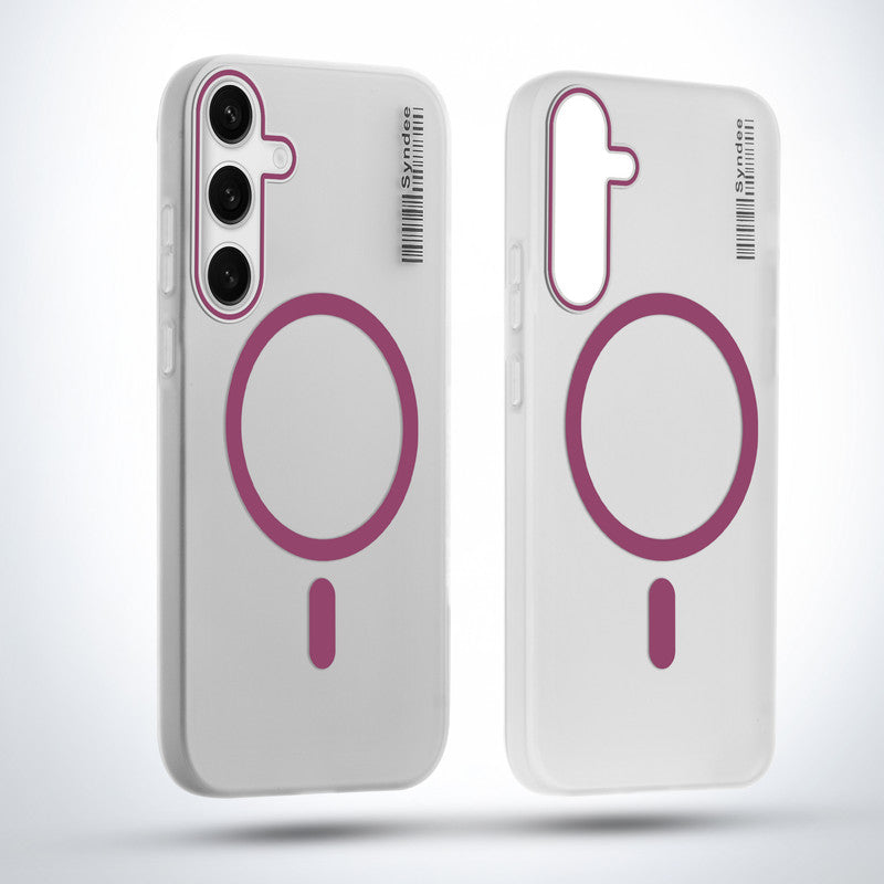 Frosted Sleek Matte Wireless Charging Support Back Cover Case For Samsung S24 5G With Raised Camera Protection