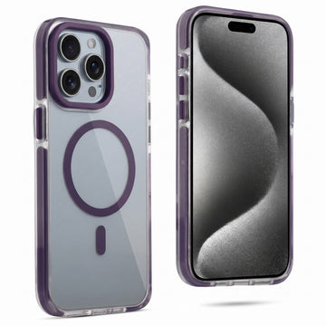 Clear MagSafe Bumper Case with Shockproof Edges for Apple iPhone 15 Pro