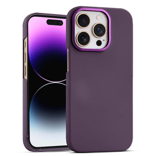 Stone Like Matte Finish Back Case for Apple iPhone 14 Pro Max , Detachable Camera Ring