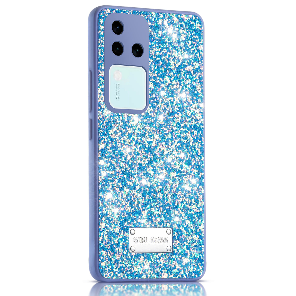 Sparkling Glitter Sequin Case with Camera Shield Back Cover For Vivo V30 Pro 5G