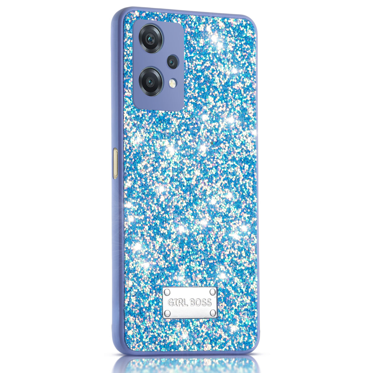 Sparkling Glitter Sequin Case with Camera Shield Back Cover For Realme 9 Pro 5G