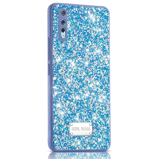 Sparkling Glitter Sequin Case with Camera Shield Back Cover For Vivo S1