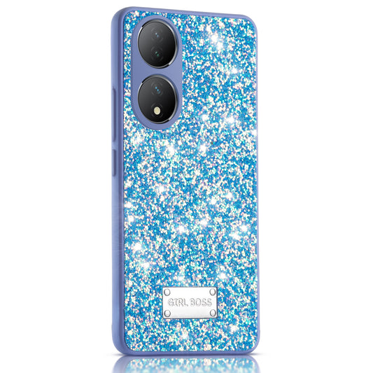 Sparkling Glitter Sequin Case with Camera Shield Back Cover For Vivo T2 5G