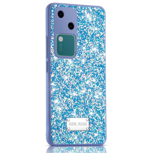 Sparkling Glitter Sequin Case with Camera Shield Back Cover For Vivo V30 5G