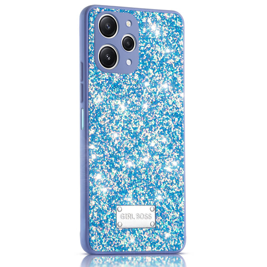 Sparkling Glitter Sequin Case with Camera Shield Back Cover For Redmi 12 4G