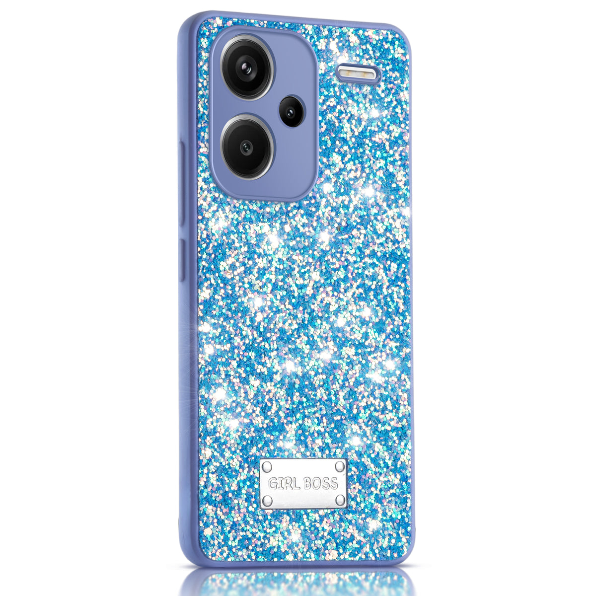 Sparkling Glitter Sequin Case with Camera Shield Back Cover For Redmi Note 13 Pro Plus 5G