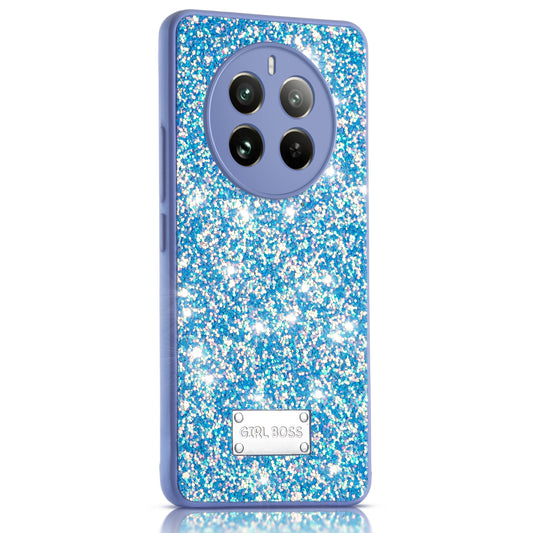 Sparkling Glitter Sequin Case with Camera Shield Back Cover For Realme Narzo 70 Pro 5G