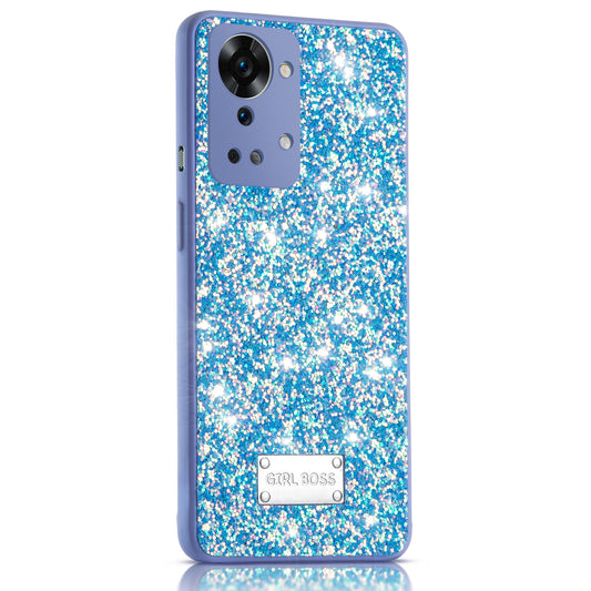 Sparkling Glitter Sequin Case with Camera Shield Back Cover For OnePlus Nord 2T 5G