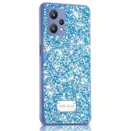 Sparkling Glitter Sequin Case with Camera Shield Back Cover For Realme 9 4G