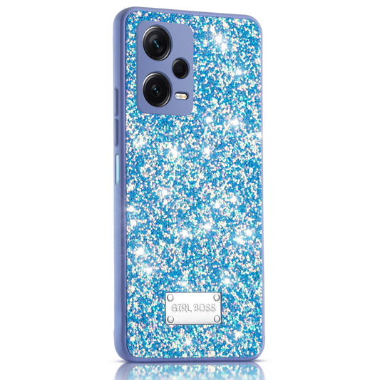 Sparkling Glitter Sequin Case with Camera Shield Back Cover For Redmi Note 12 Pro Plus 5G