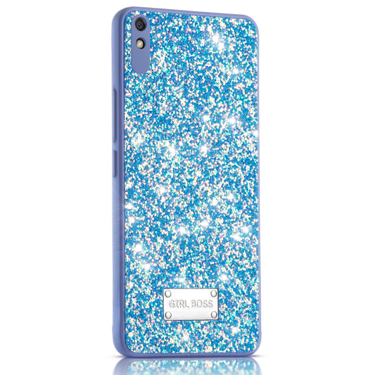 Sparkling Glitter Sequin Case with Camera Shield Back Cover For Redmi 9i