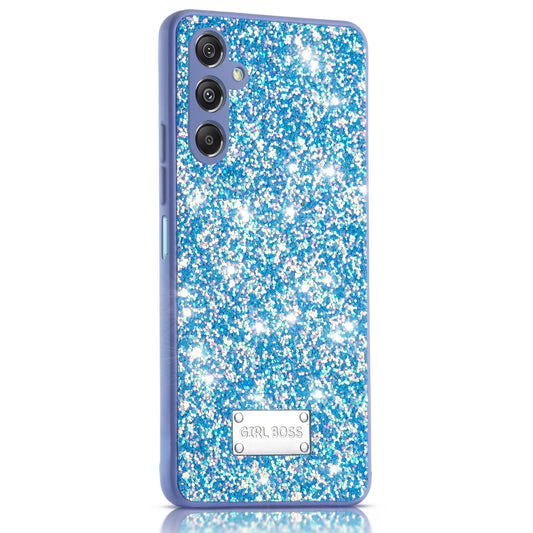 Sparkling Glitter Sequin Case with Camera Shield Back Cover For Samsung F34 5G