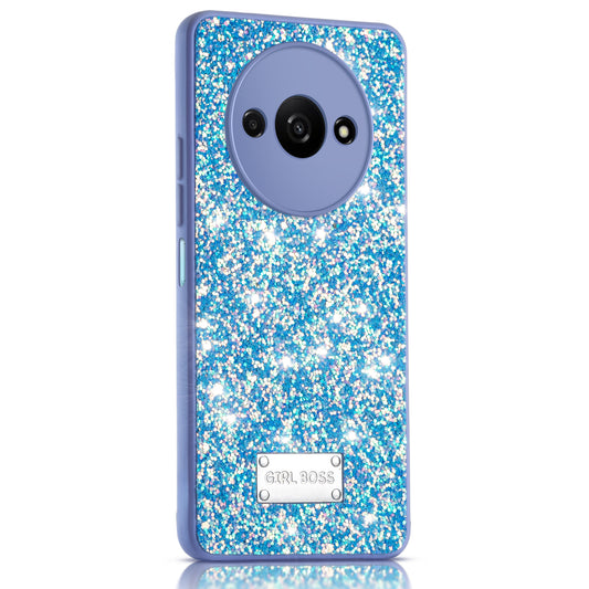 Sparkling Glitter Sequin Case with Camera Shield Back Cover For Redmi A3 2024