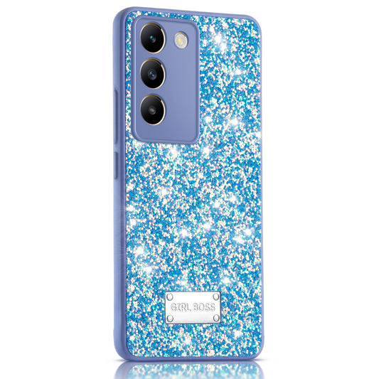 Sparkling Glitter Sequin Case with Camera Shield Back Cover For Vivo T3 5G