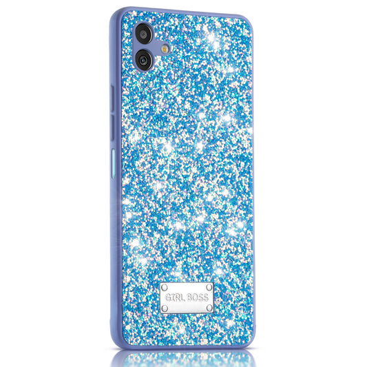 Sparkling Glitter Sequin Case with Camera Shield Back Cover For Samsung M13 5G