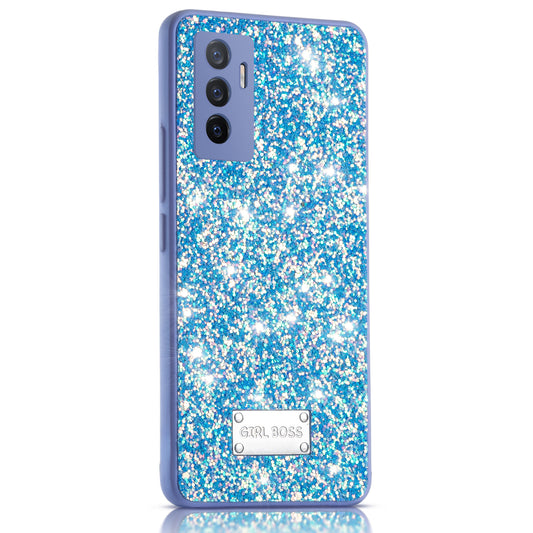 Sparkling Glitter Sequin Case with Camera Shield Back Cover For Vivo V23E 5G