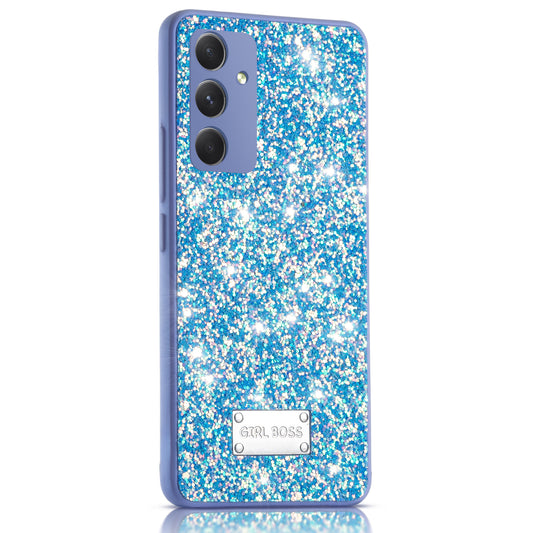 Sparkling Glitter Sequin Case with Camera Shield Back Cover For Samsung A54 5G