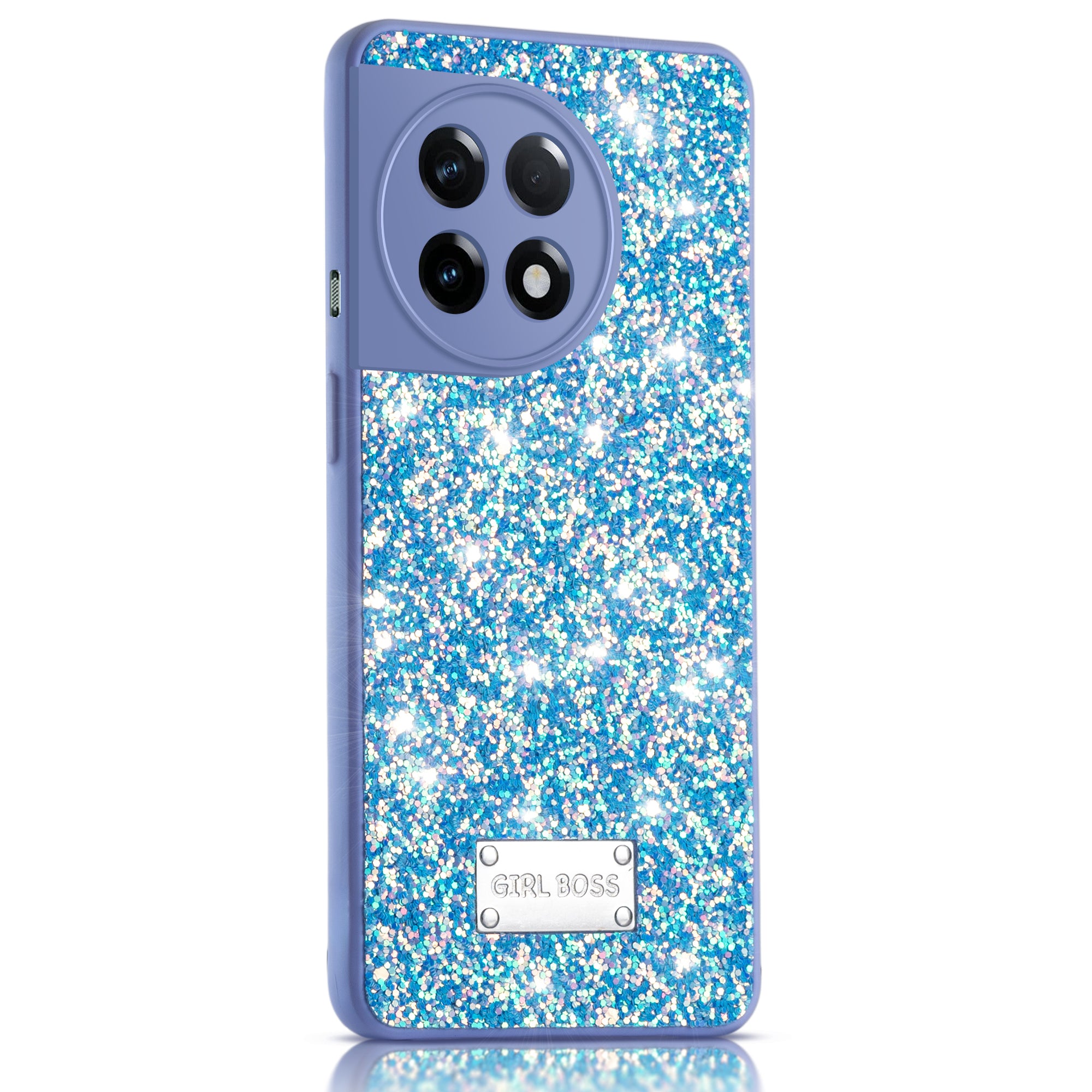 Sparkling Glitter Sequin Case with Camera Shield Back Cover For OnePlus 11R 5G
