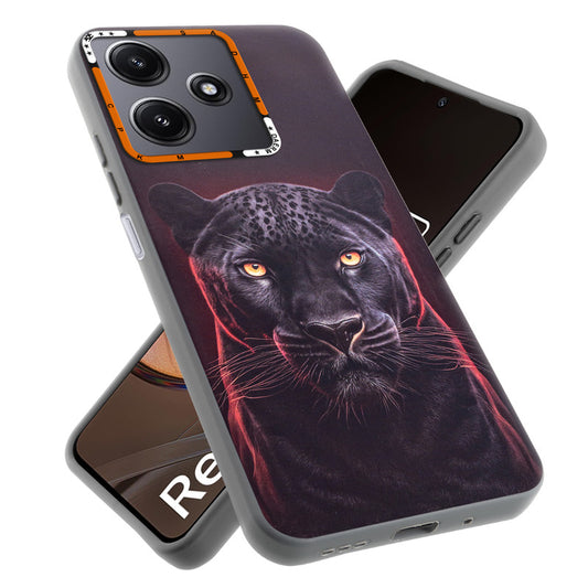 Dark Elegant Wild Creatures Printed Back Cases For Redmi 12 5G