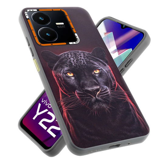 Dark Elegant Wild Creatures Printed Back Cases For Vivo Y22
