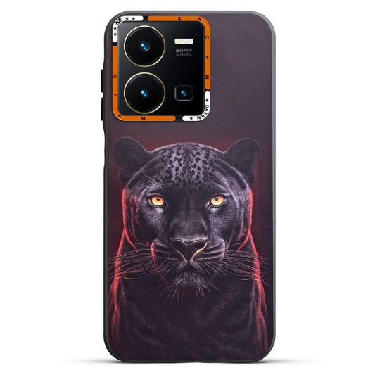 Dark Elegant Wild Creatures Printed Back Cases For Vivo Y35 4G