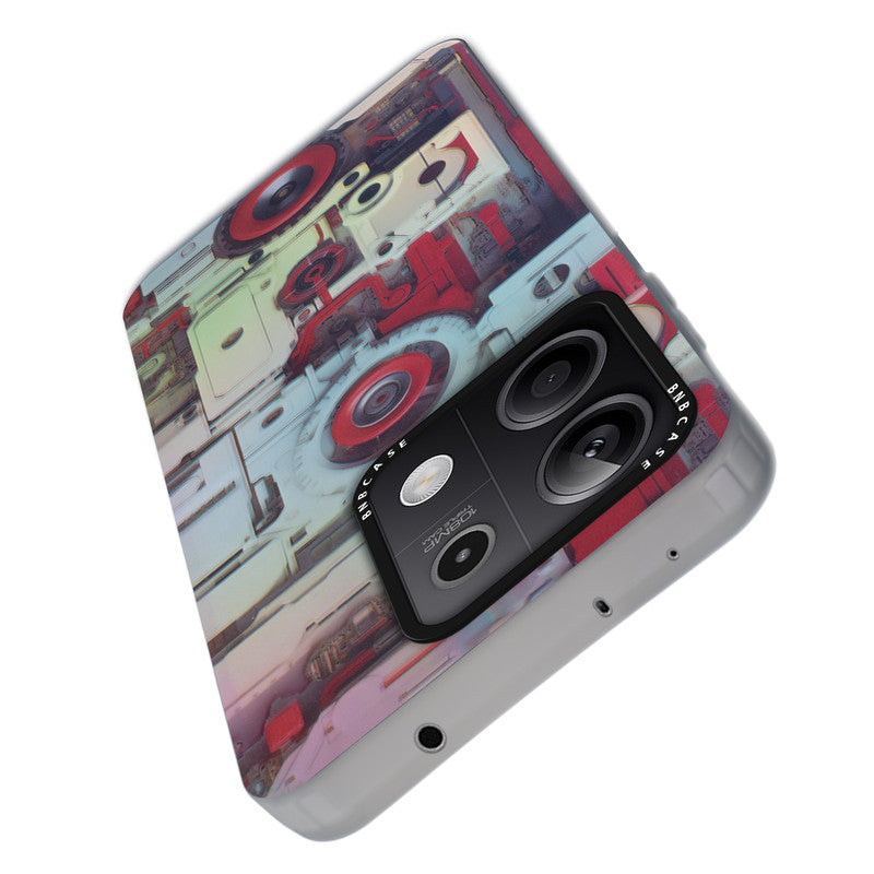Rainbow Circuit Print Hard Case For Redmi Note 13 5G