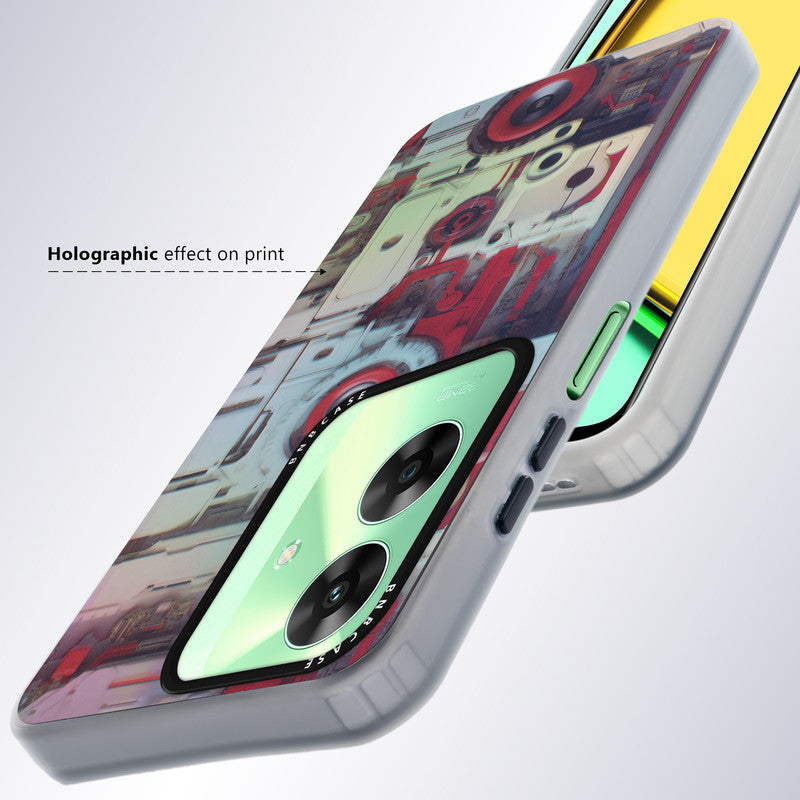 Rainbow Circuit Print Hard Case For Realme C61