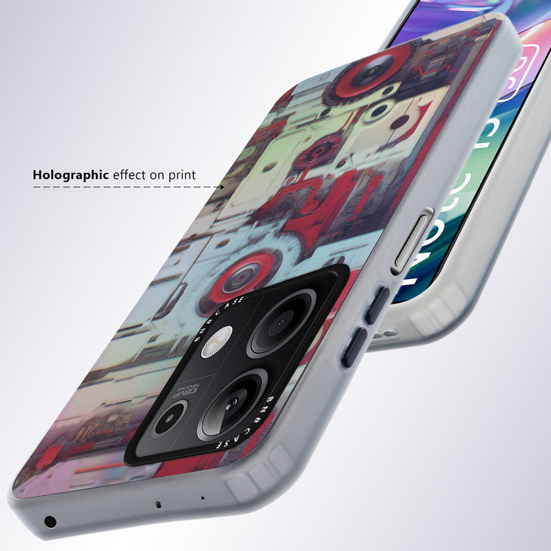 Rainbow Circuit Print Hard Case For Redmi Note 13 5G