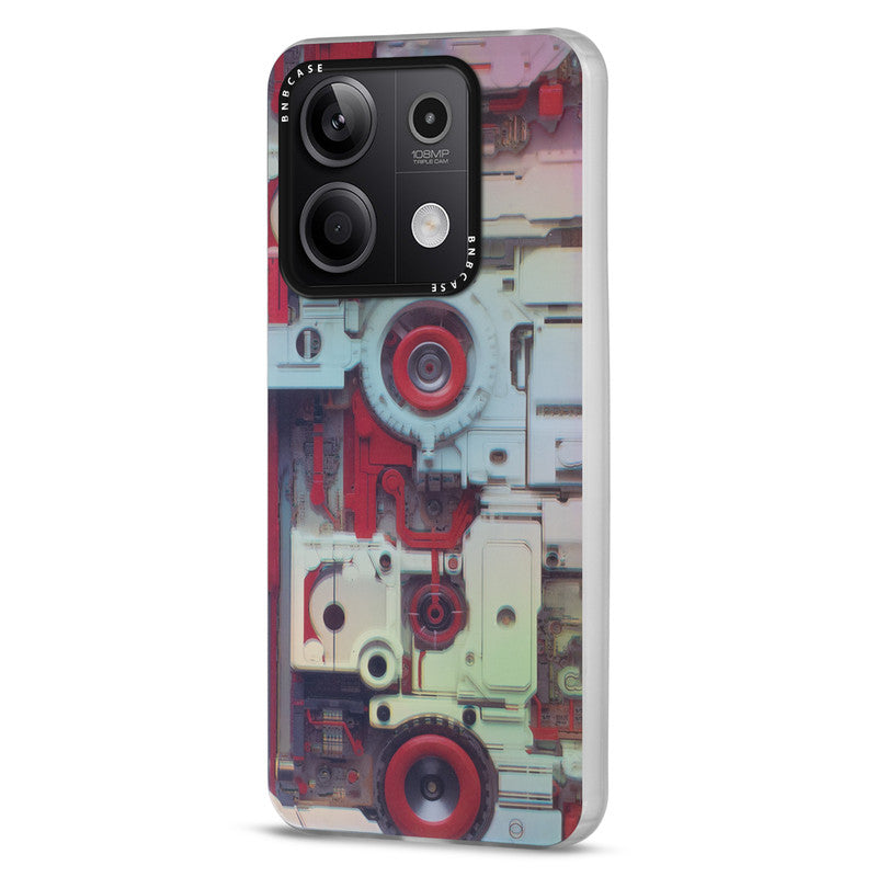 Rainbow Circuit Print Hard Case For Redmi Note 13 5G