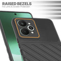 Slim Black silicone back cover for Realme 15 Pro 5G with strong drop protection and soft feel