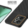 Silicone case for Realme 15 Pro 5G with raised edges for screen and camera protection in Black